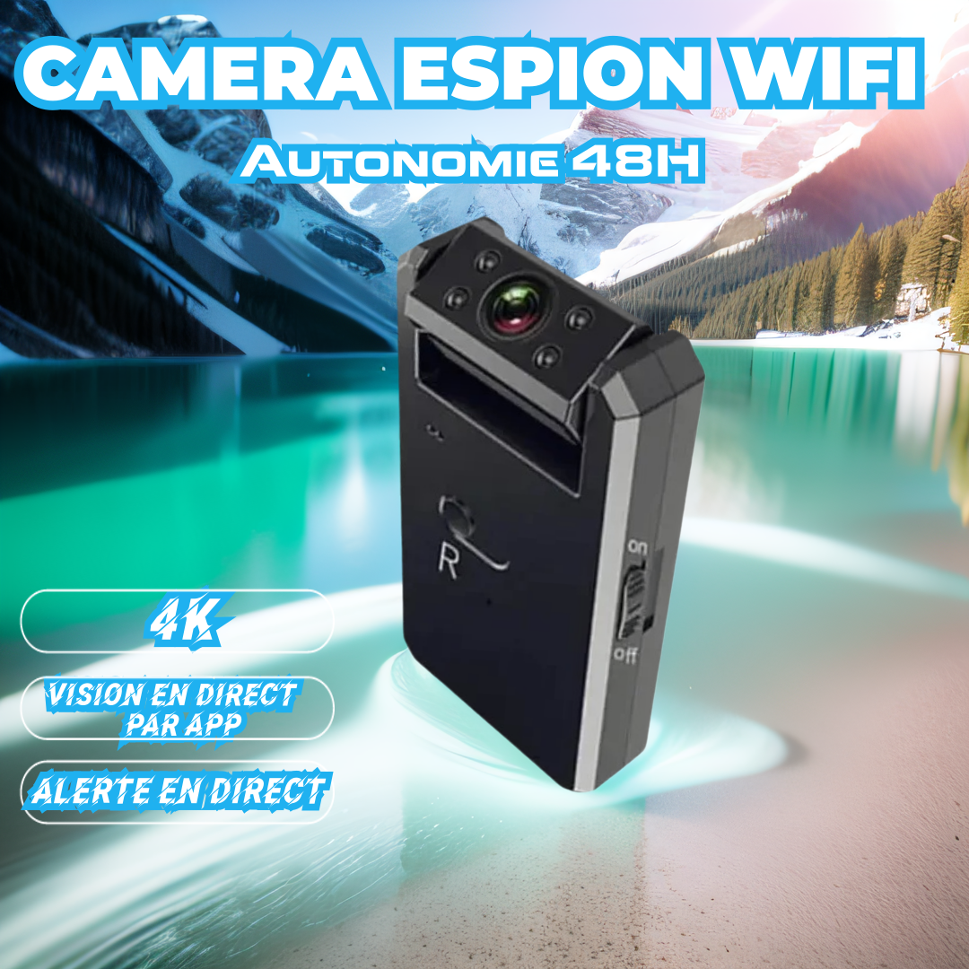 Mini caméra portative 4K avec objectif rotatif à 180° WiFi Mini caméra portative 4K avec objectif rotatif à 180° WiFi