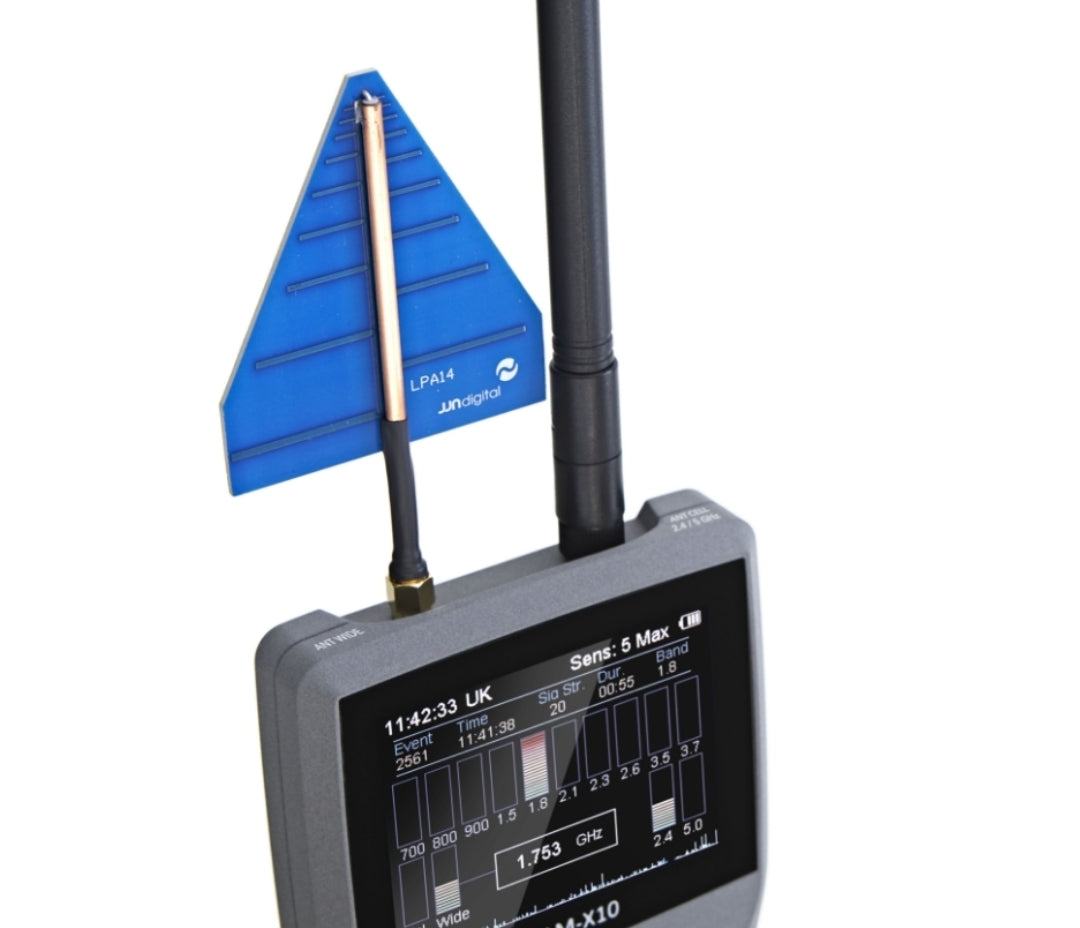WAM-X10
Moniteur d'activité sans fil multibande
Détection cellulaire 5G, large bande (0 à 14 GHz) et Wi-Fi VTCWORLD