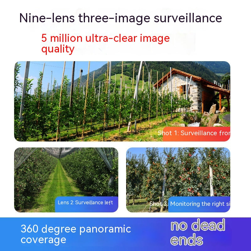 Outdoor Wireless Panoramic Nine Eye Gun Ball High-definition Camera VTCWORLD