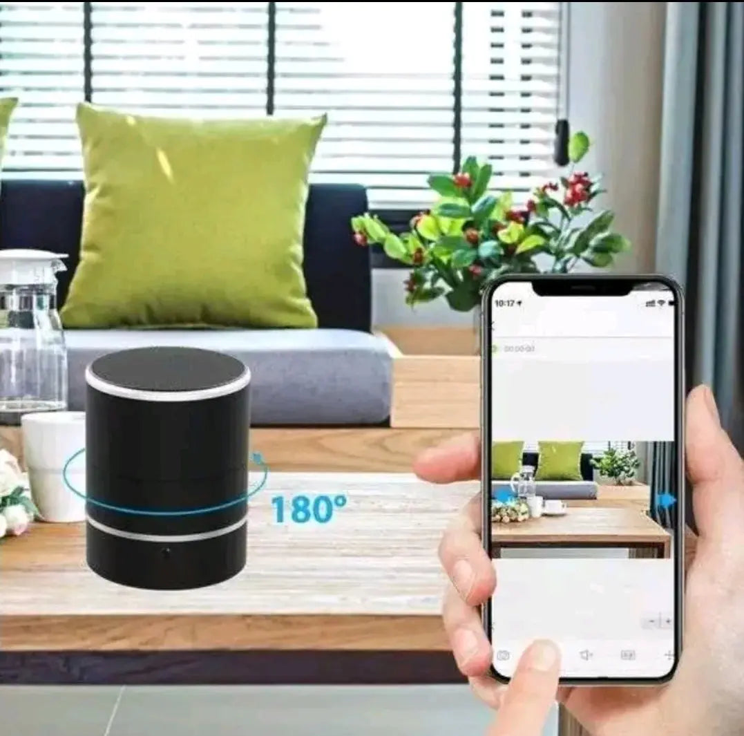 Caméra Dissimulé Enceinte Bluetooth Rotation 240° Qualité 4K Connections Wifi VTCWORLD