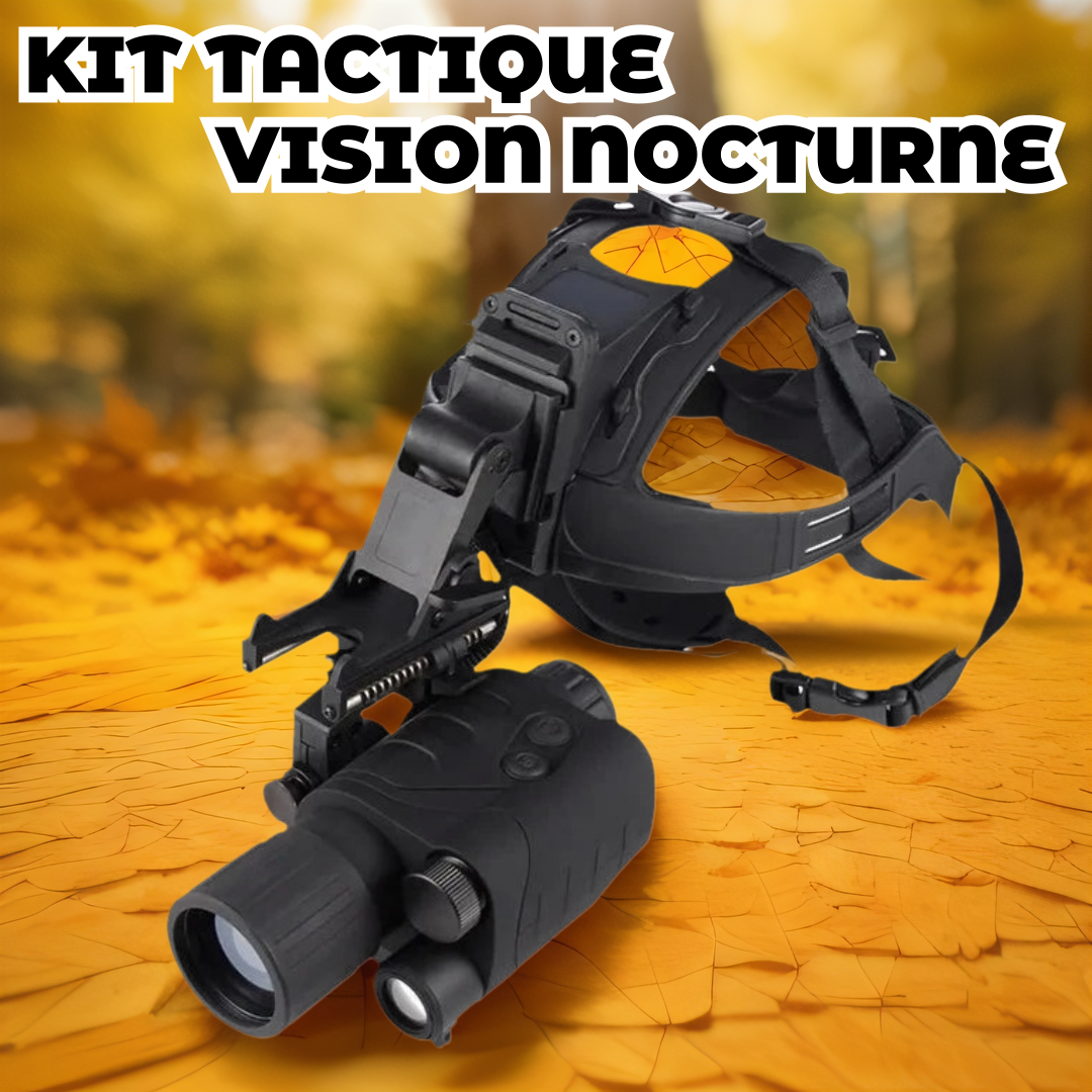 Casque Compact Vision nocturne chasse monoculaire 1x24 tête montée imagerie infrarouge Vision nocturne portée vue dans l'obscurité totale VTCWORLD