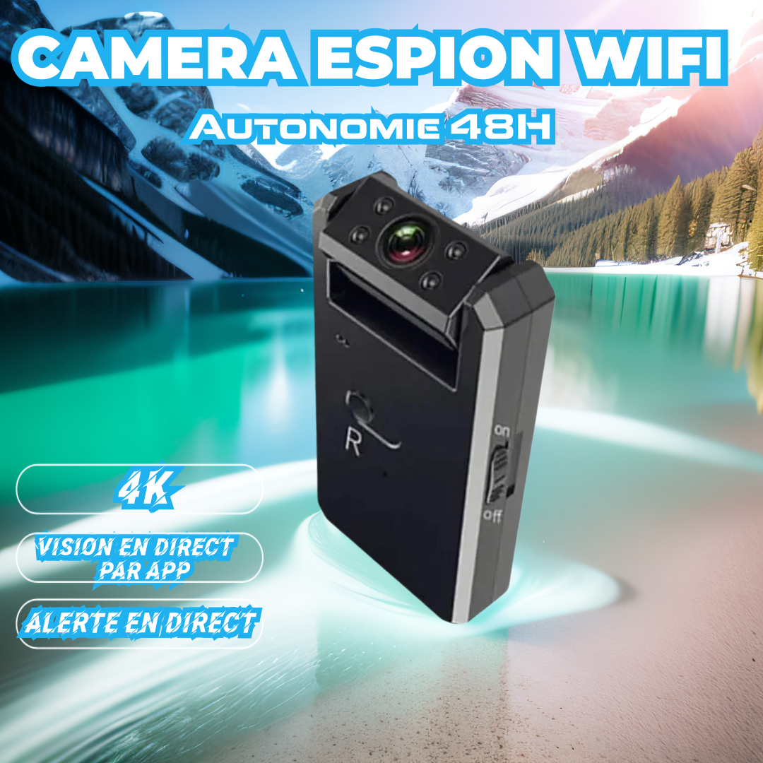 Mini Caméra Wifi 4K 180° Rotative Vision Nocturne Detection De Mouvement... VTCWORLD