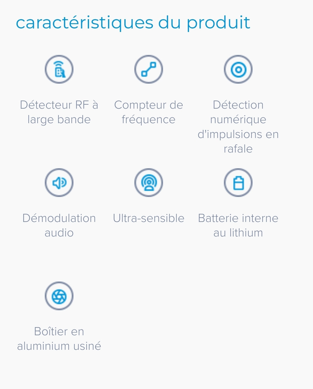 PRO-SL8
Détecteur d'insectes de poche PRO-SL8

Détection de 0 à 8 GHz, sensibilité inégalée et simple à utiliser. VTCWORLD